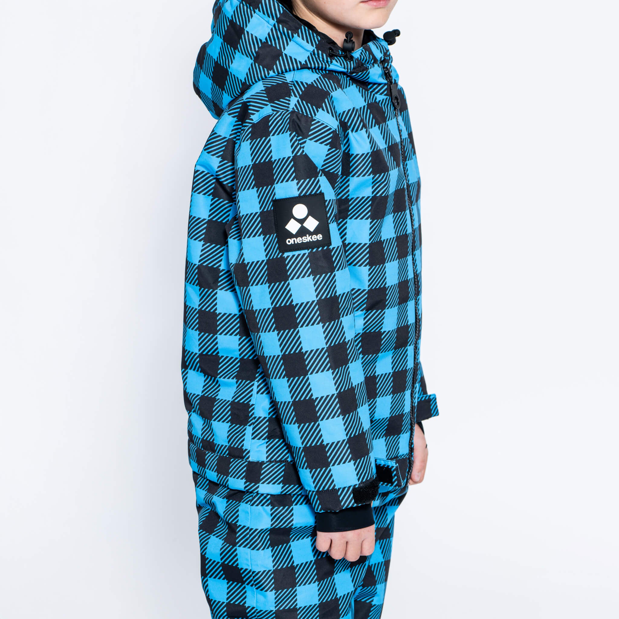 Kids 2-in-1 Snow Suit, Blue Check
