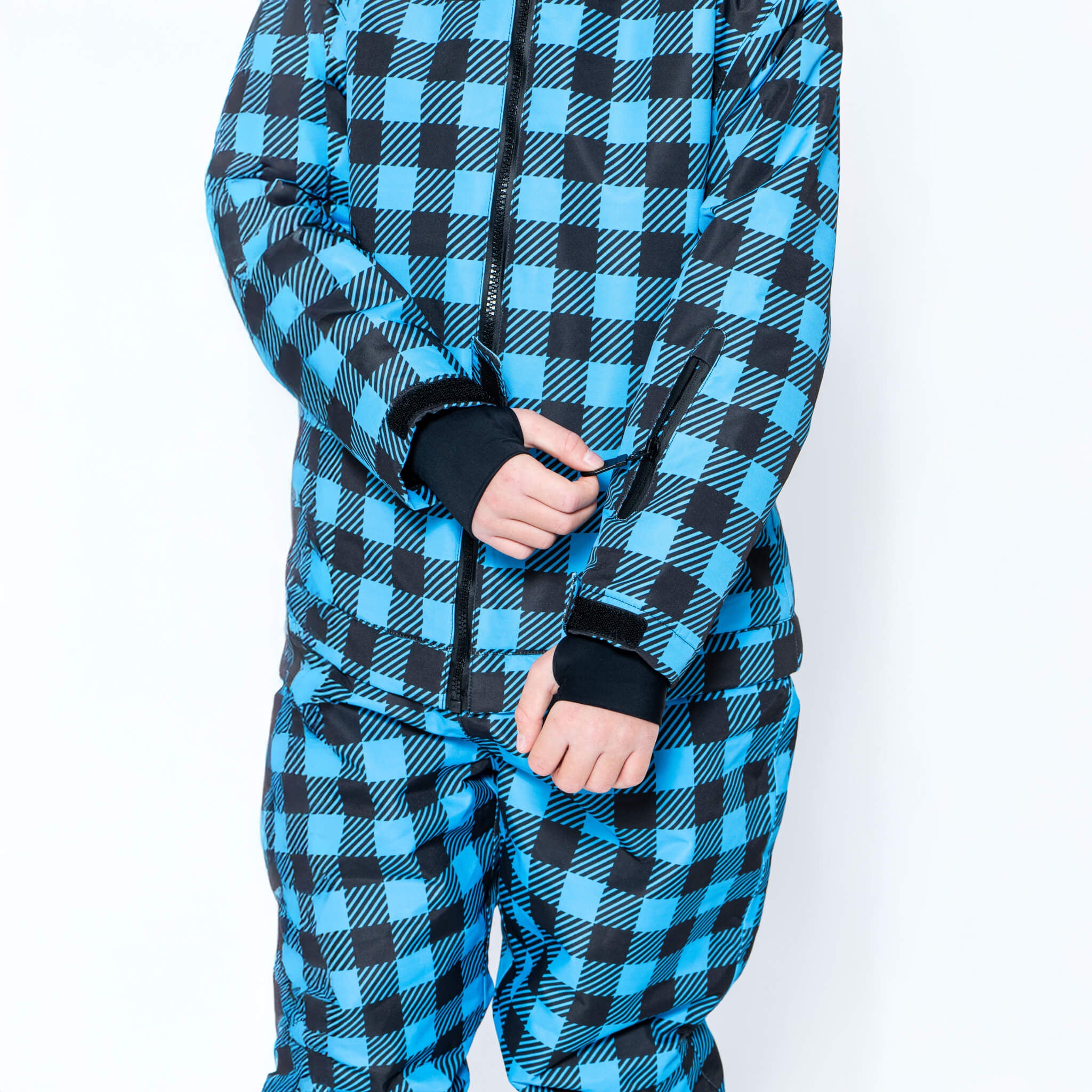 Kids 2-in-1 Snow Suit, Blue Check