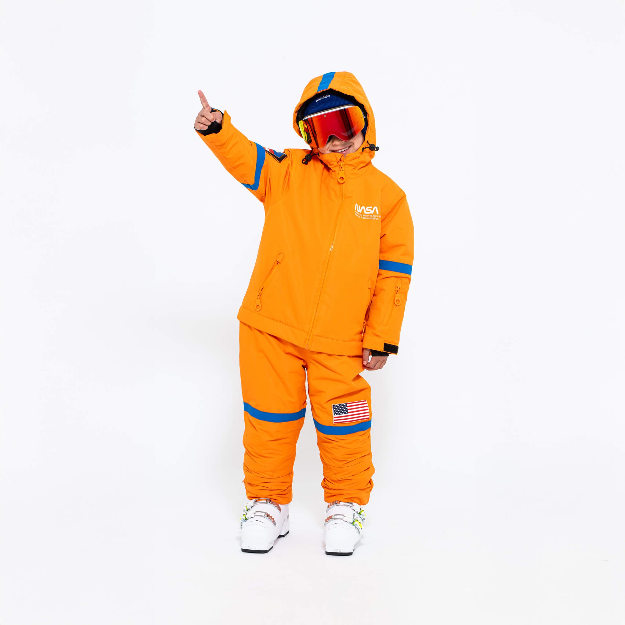 Kids 2-in-1 Snow Suit, Orange NASA