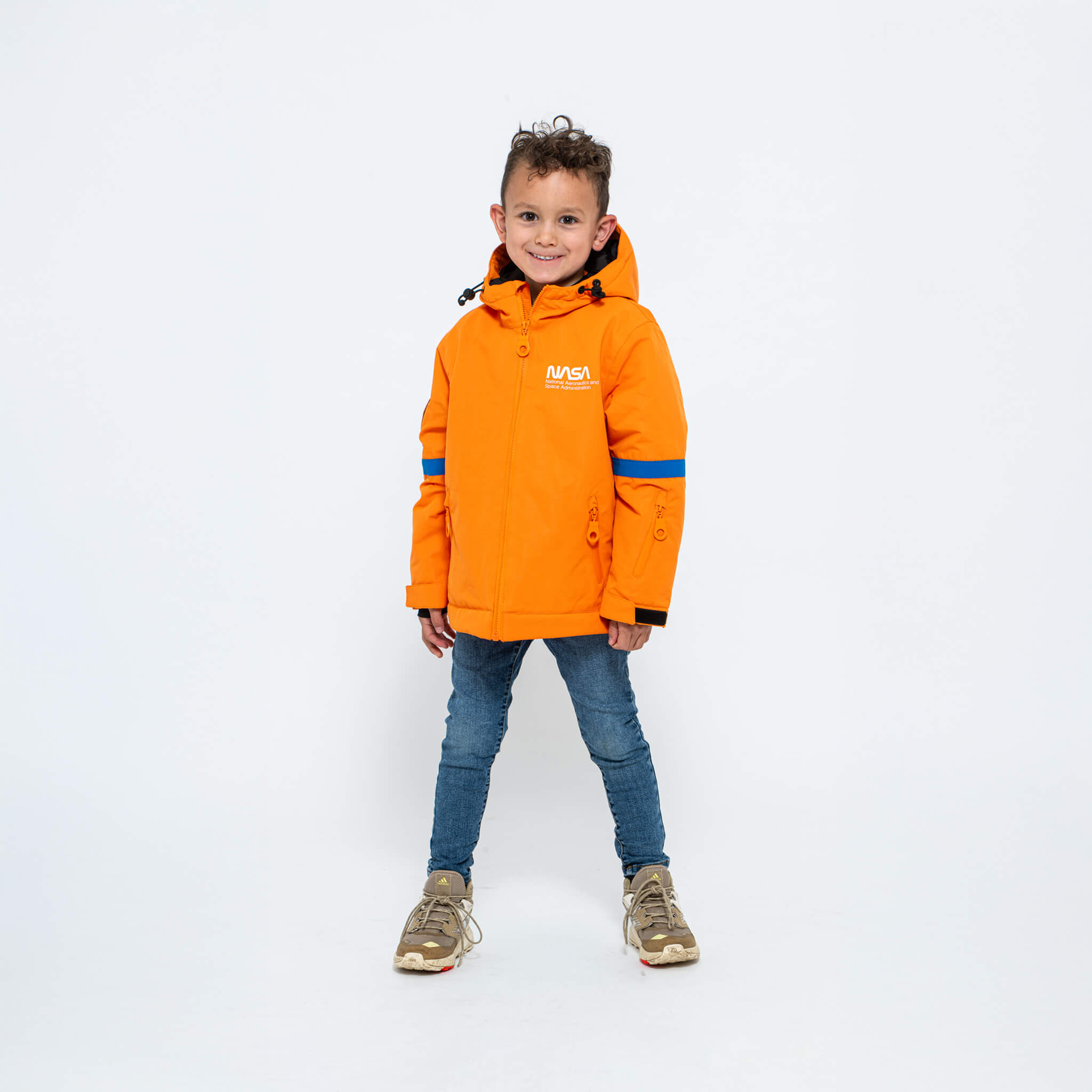 Bundle - Men's & Kids, Orange NASA Snow Suits