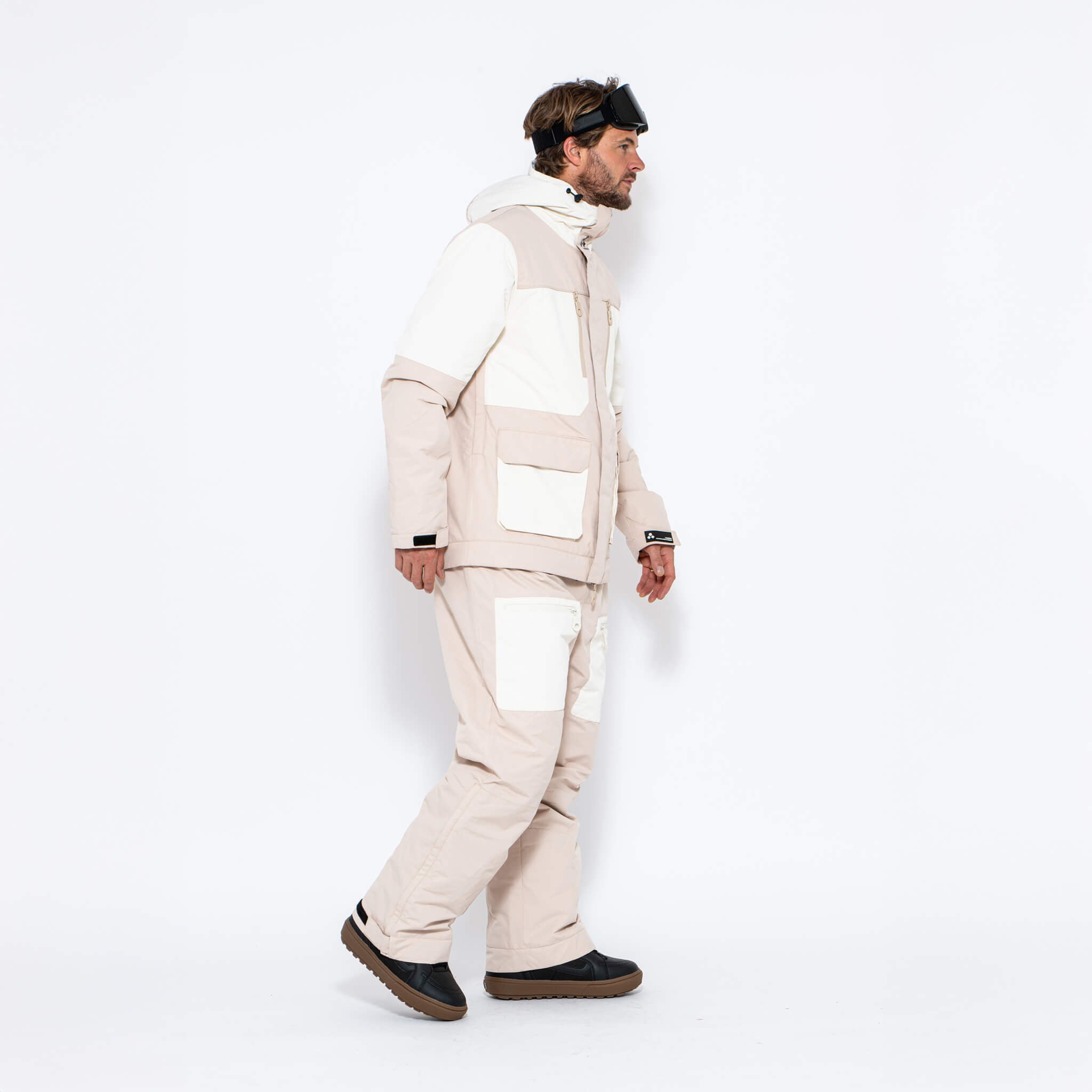 Men's 3-in-1 Snow Suit, Sand & White