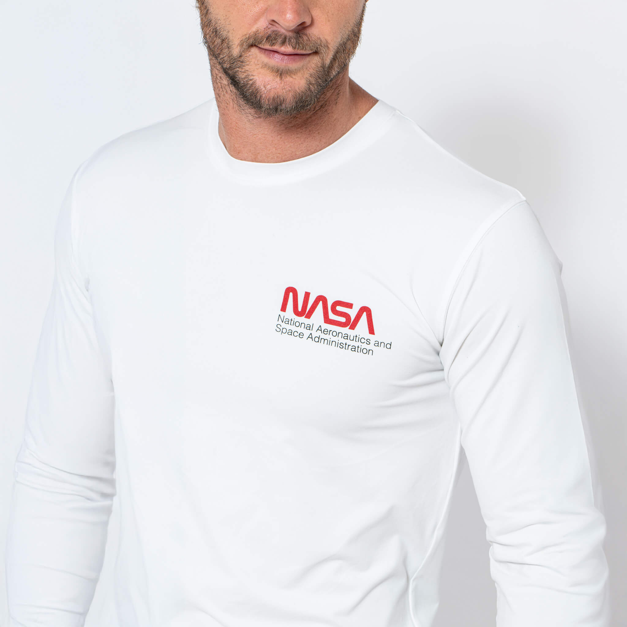 Men's Base Layer Set, White NASA