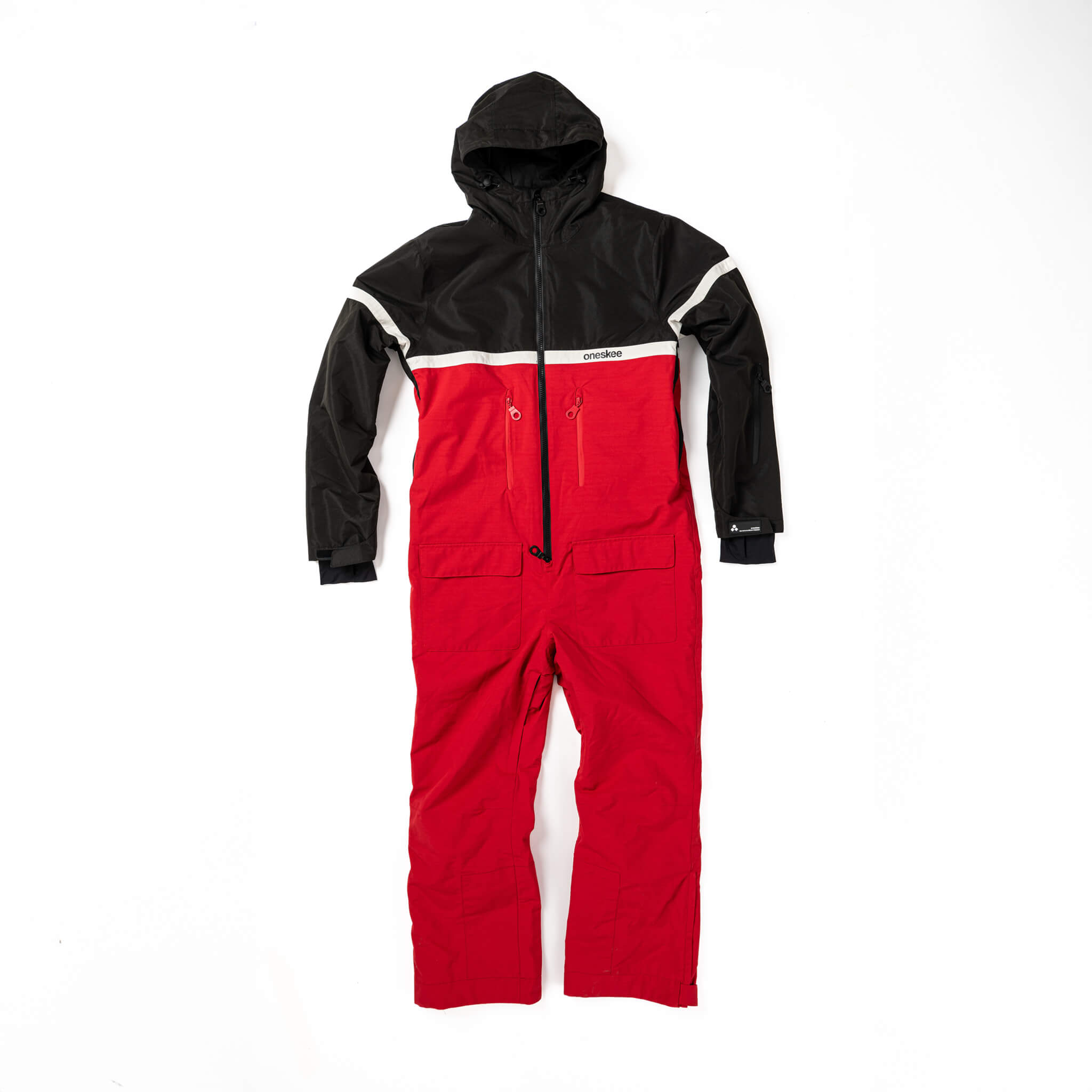Men's Snow Suit, Red & Black