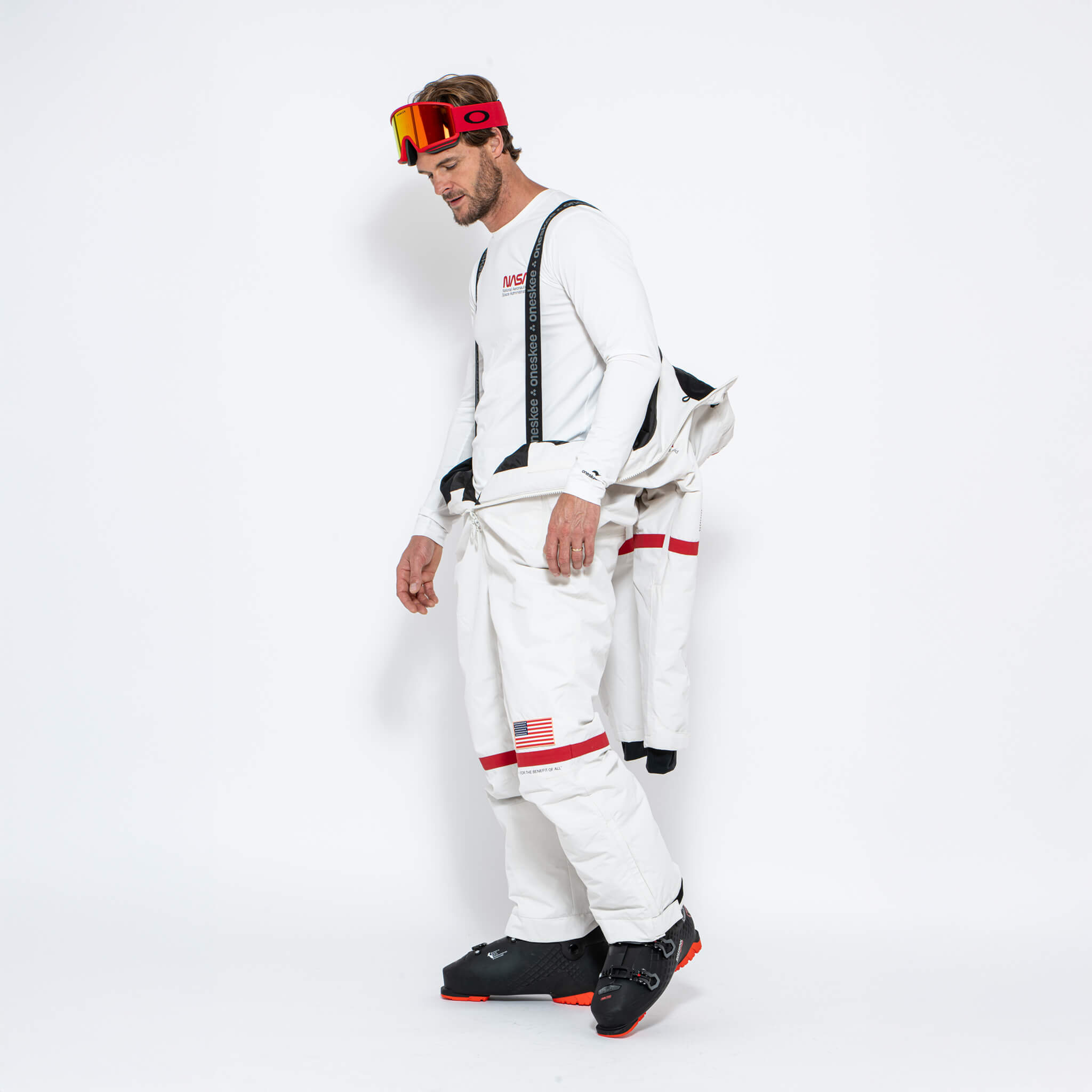 Men's Snow Suit, White NASA