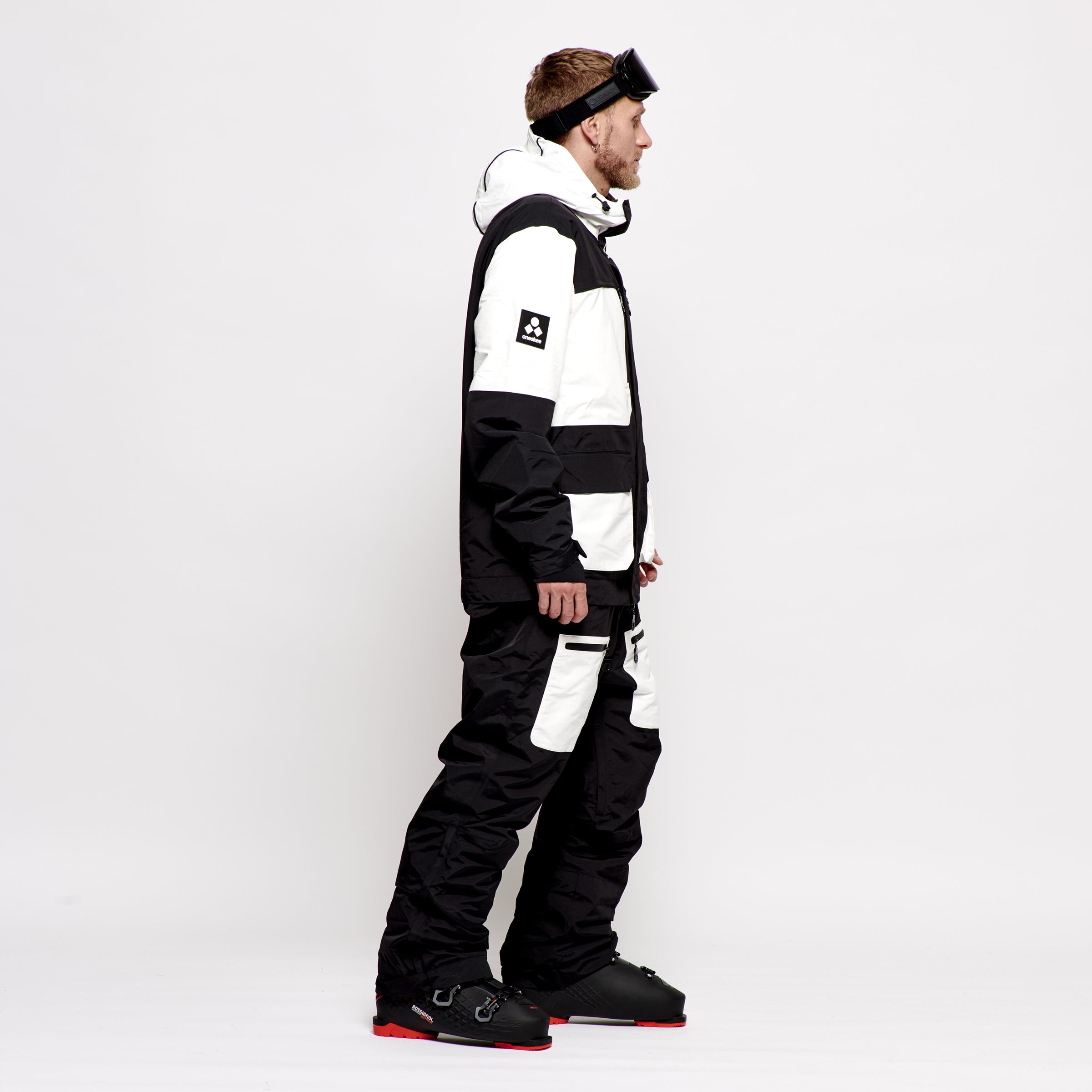 Men's 2-in-1 Snow Suit, Black & White