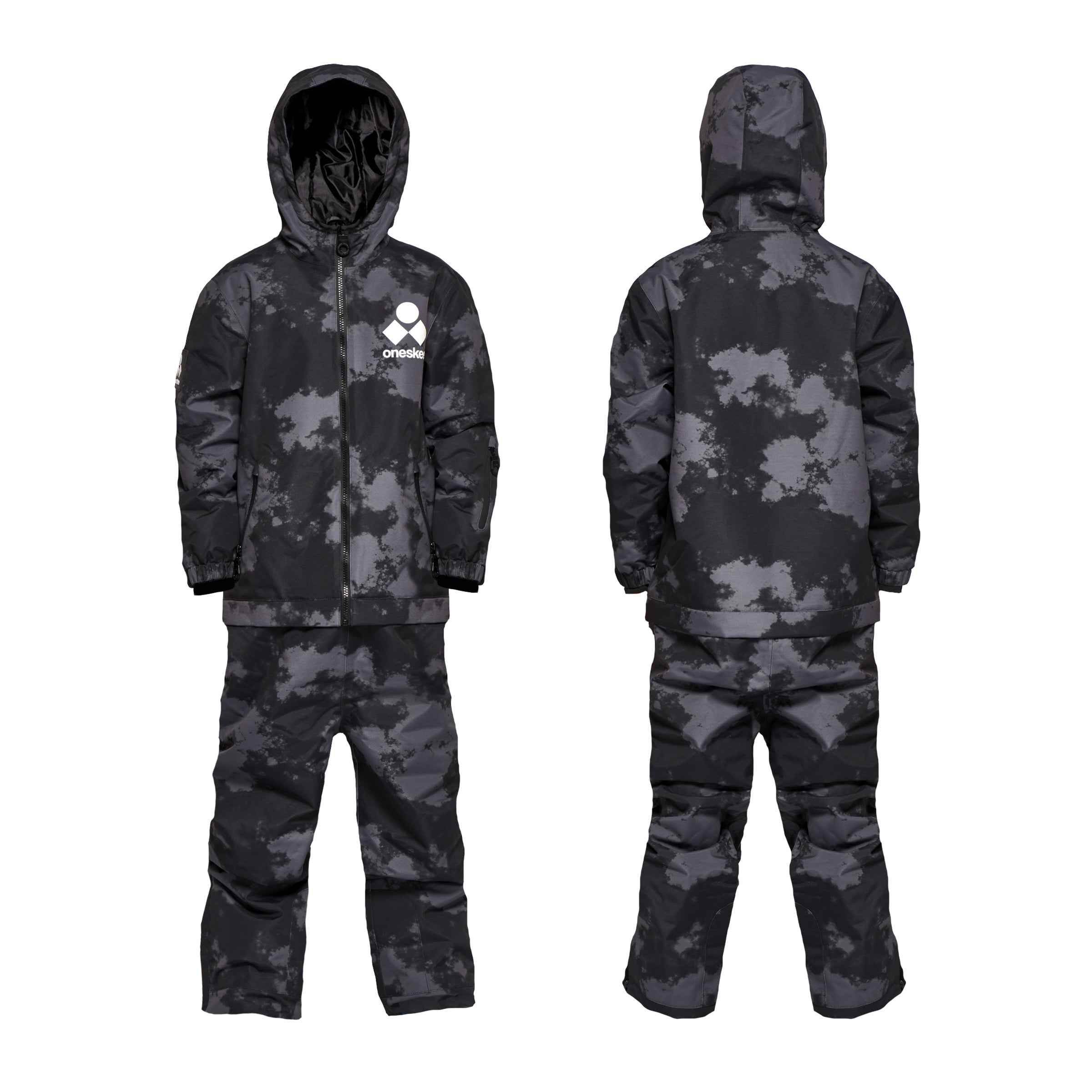 Kids 2-in-1 Snow Suit, Black Storm