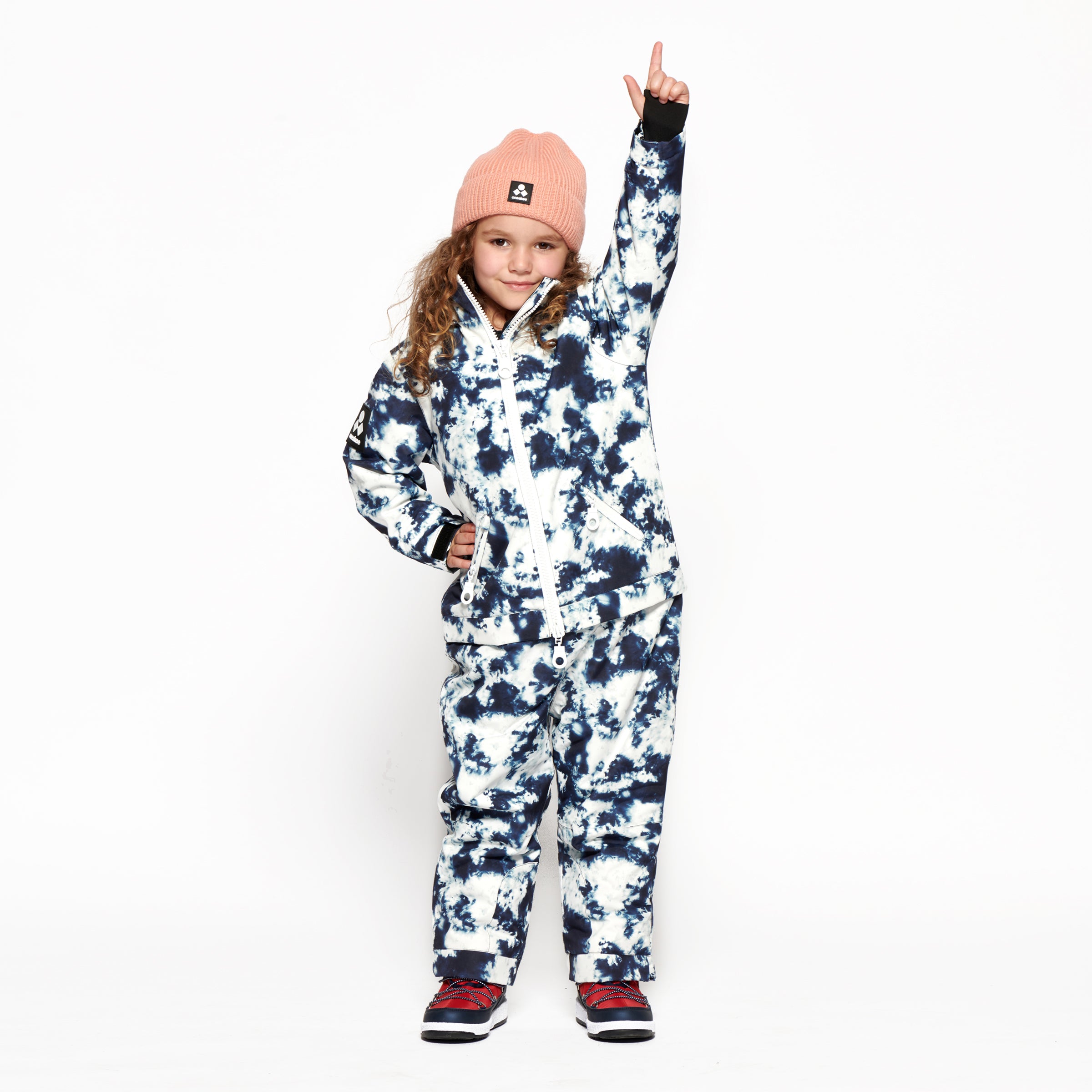 Kids 2-in-1 Snow Suit, Blue Tie Dye