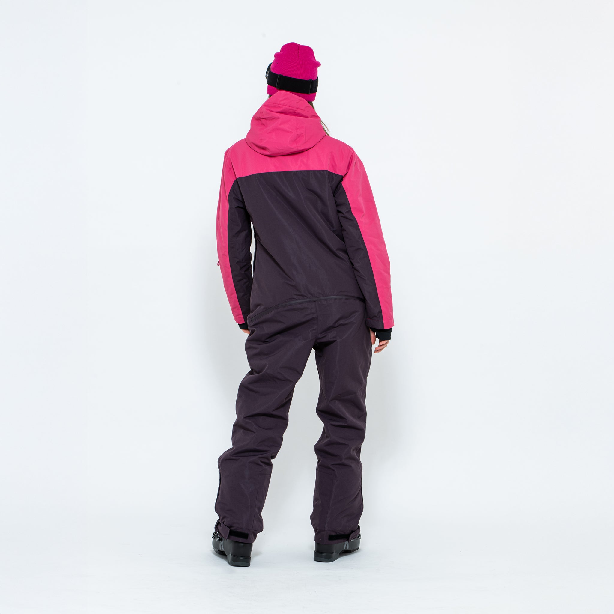 Women's Snow Suit, Cherry & Raspberry