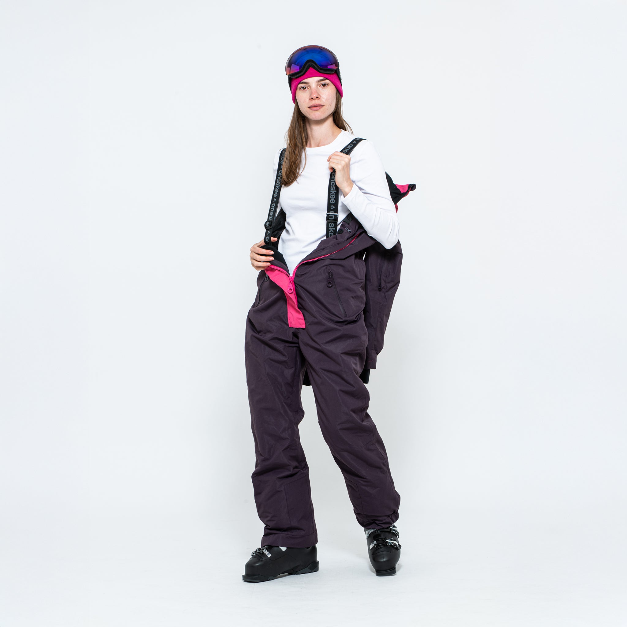 Women's Snow Suit, Cherry & Raspberry