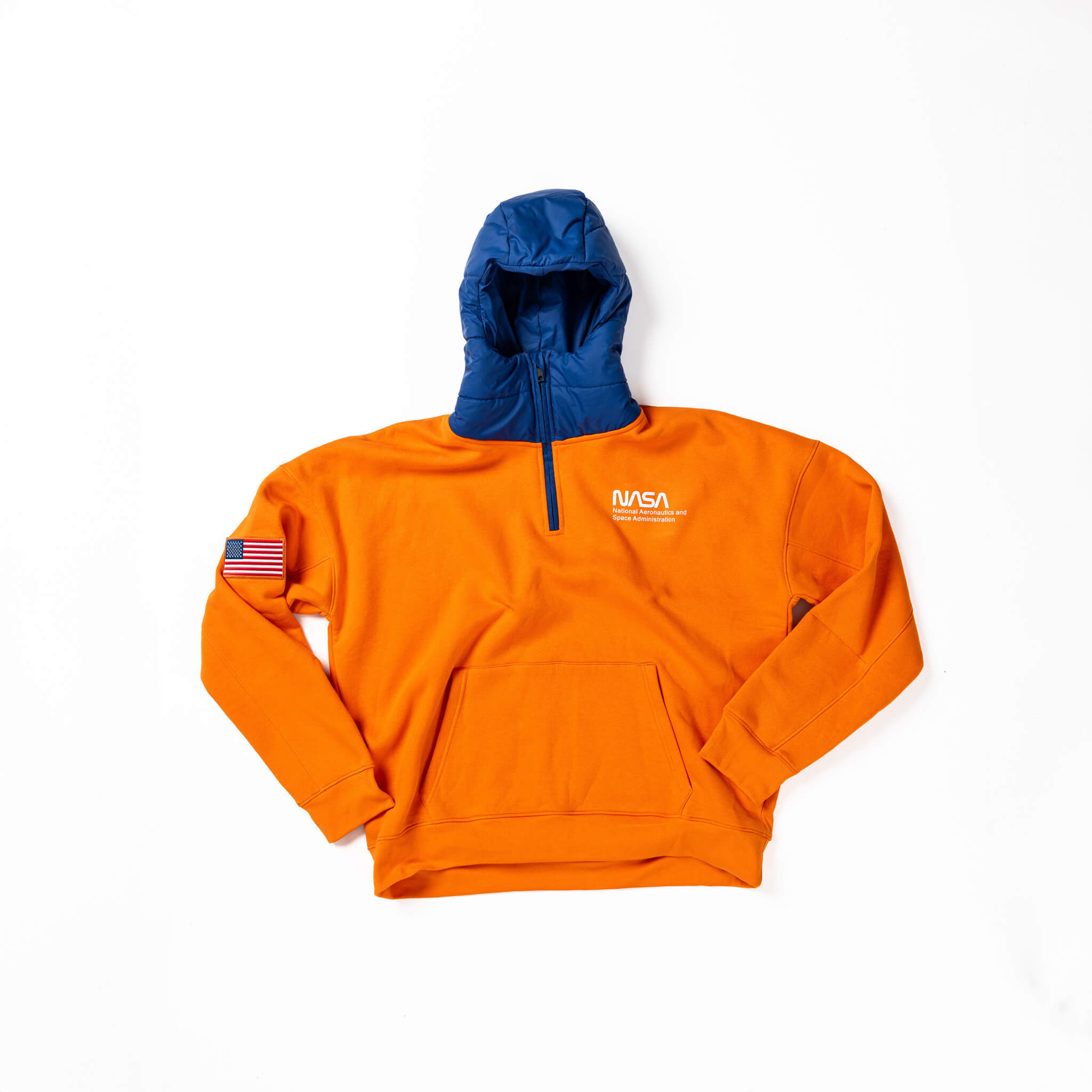 WR Puffer Hoodie, Orange NASA