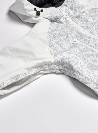 Women s Snow Suit White Paisley