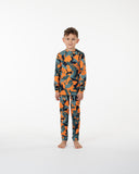 Kids Adventure Base Layer Set - Orange Camo