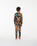 Kids Adventure Base Layer Set - Orange Camo