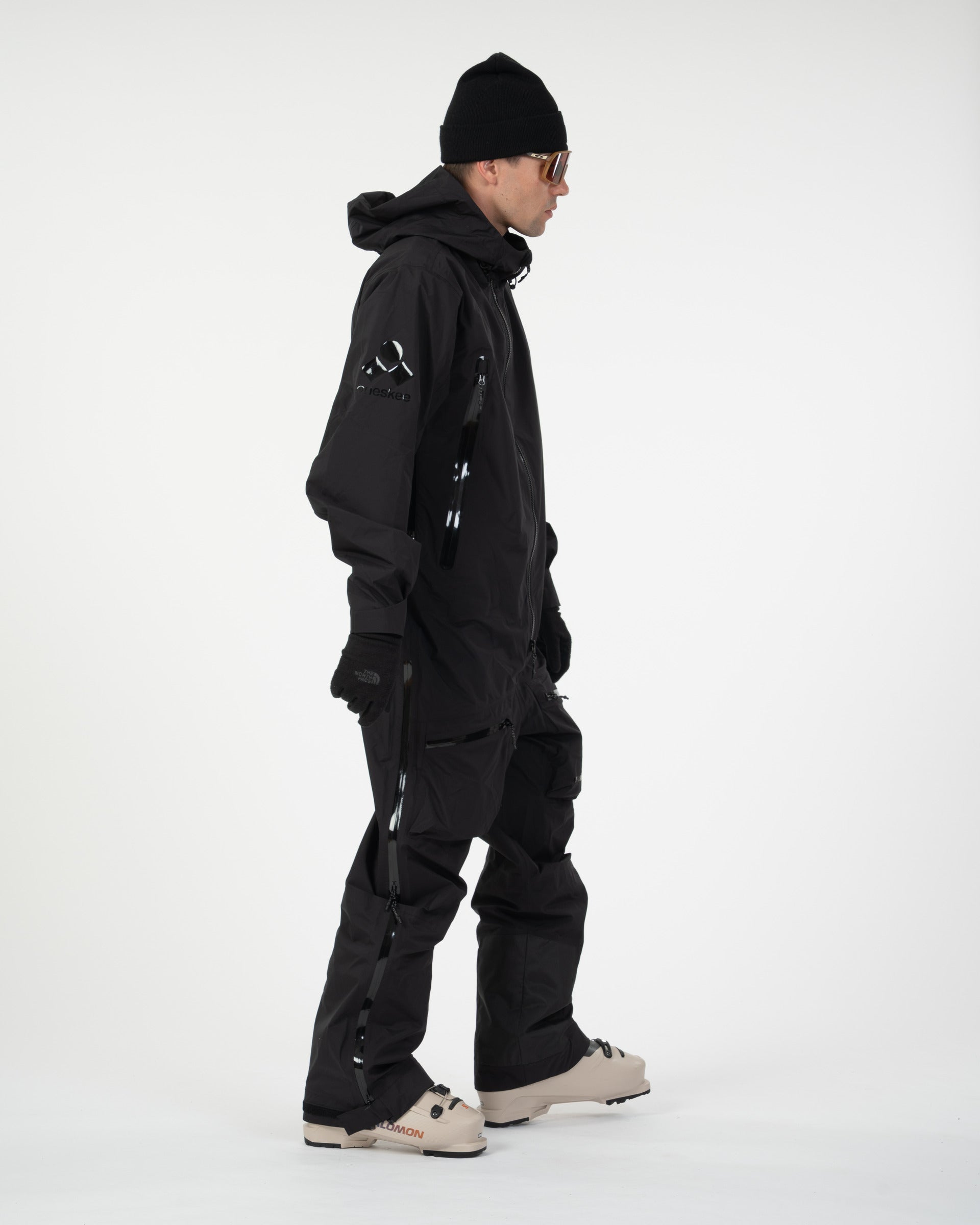 Men's X Shell One Piece Snow Suit - Black - XS