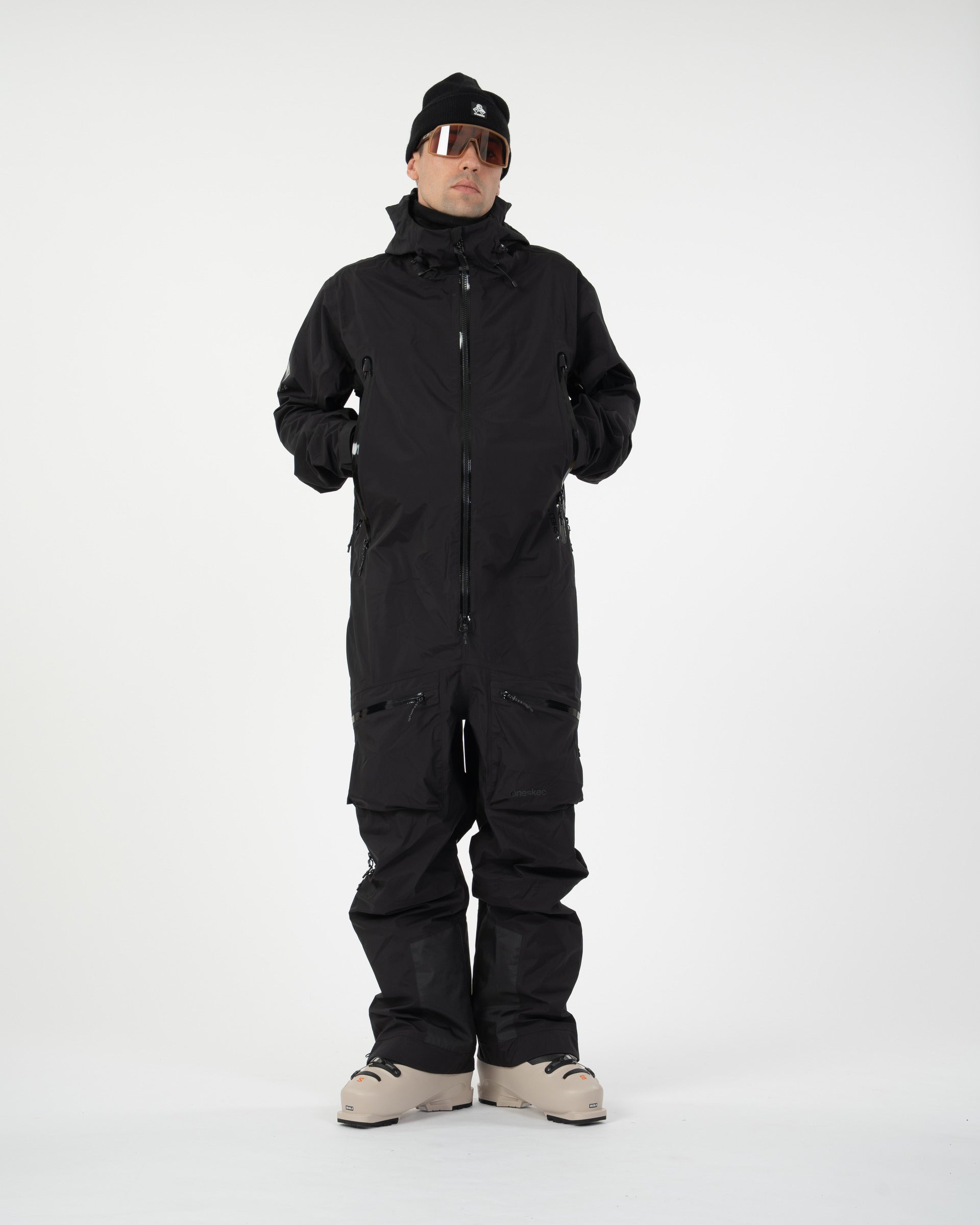 Men's X Shell One Piece Snow Suit - Black - XS