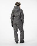 Women’s Alpine One Piece Snow Suit - Green Leopard