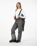 Women’s Alpine One Piece Snow Suit - Green Leopard