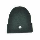 Ribbed Logo Beanie, Bottle Green