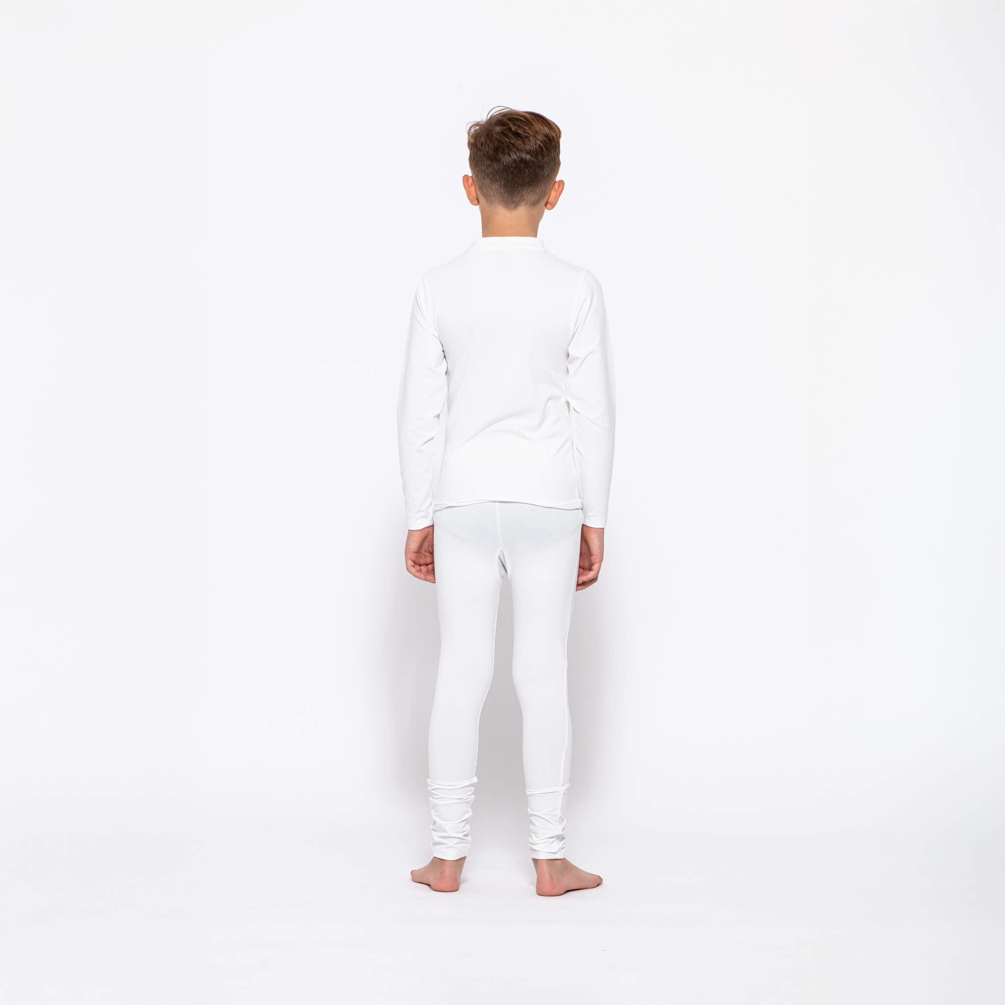 Kids Base Layer Set, White NASA