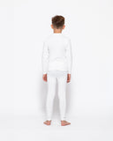 Kids Base Layer Set, White NASA