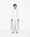 Kids Base Layer Set, White NASA