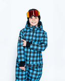 Kids 2-in-1 Snow Suit, Blue Check