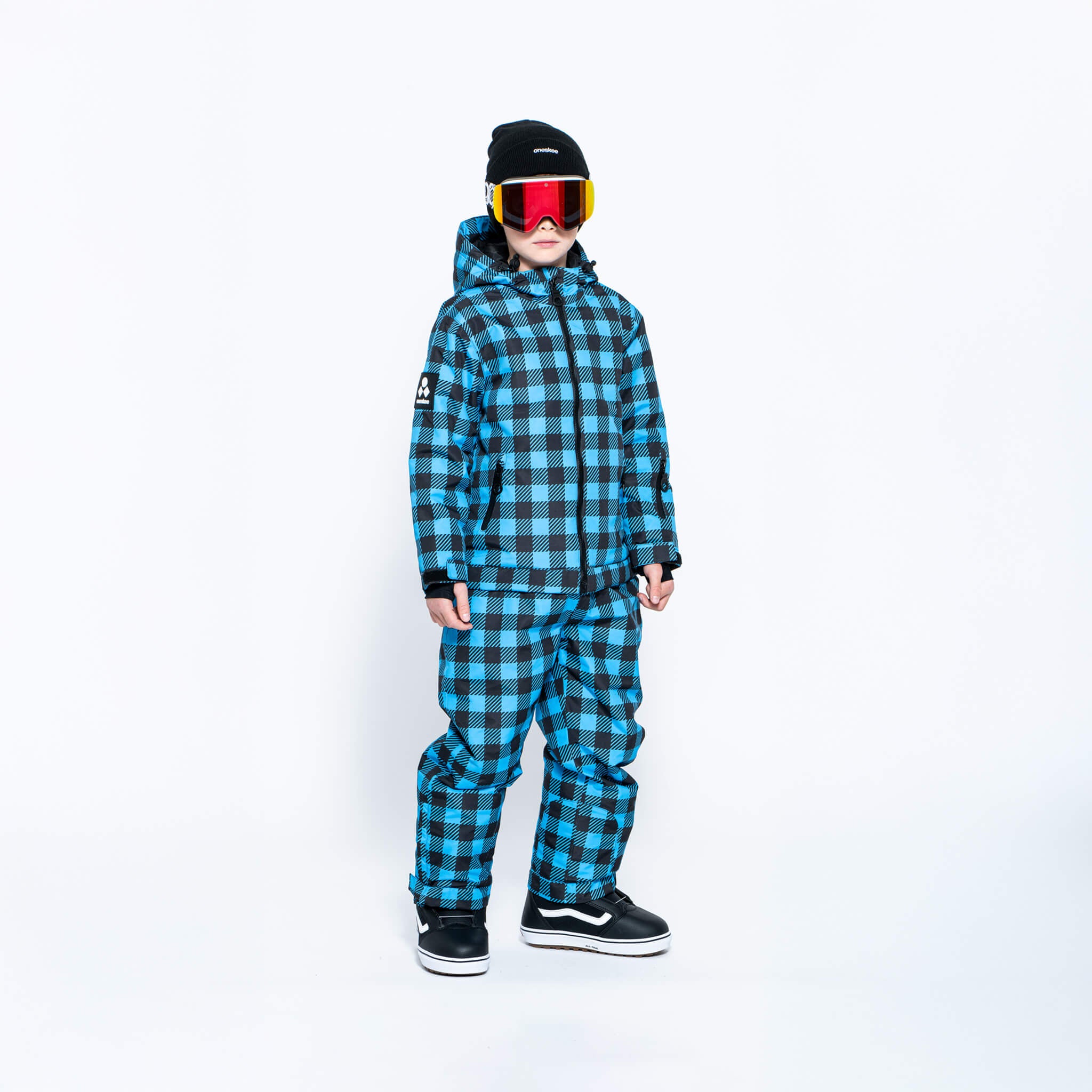 Kids 2-in-1 Snow Suit, Blue Check