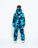 Kids 2-in-1 Snow Suit, Turquoise Tie Dye