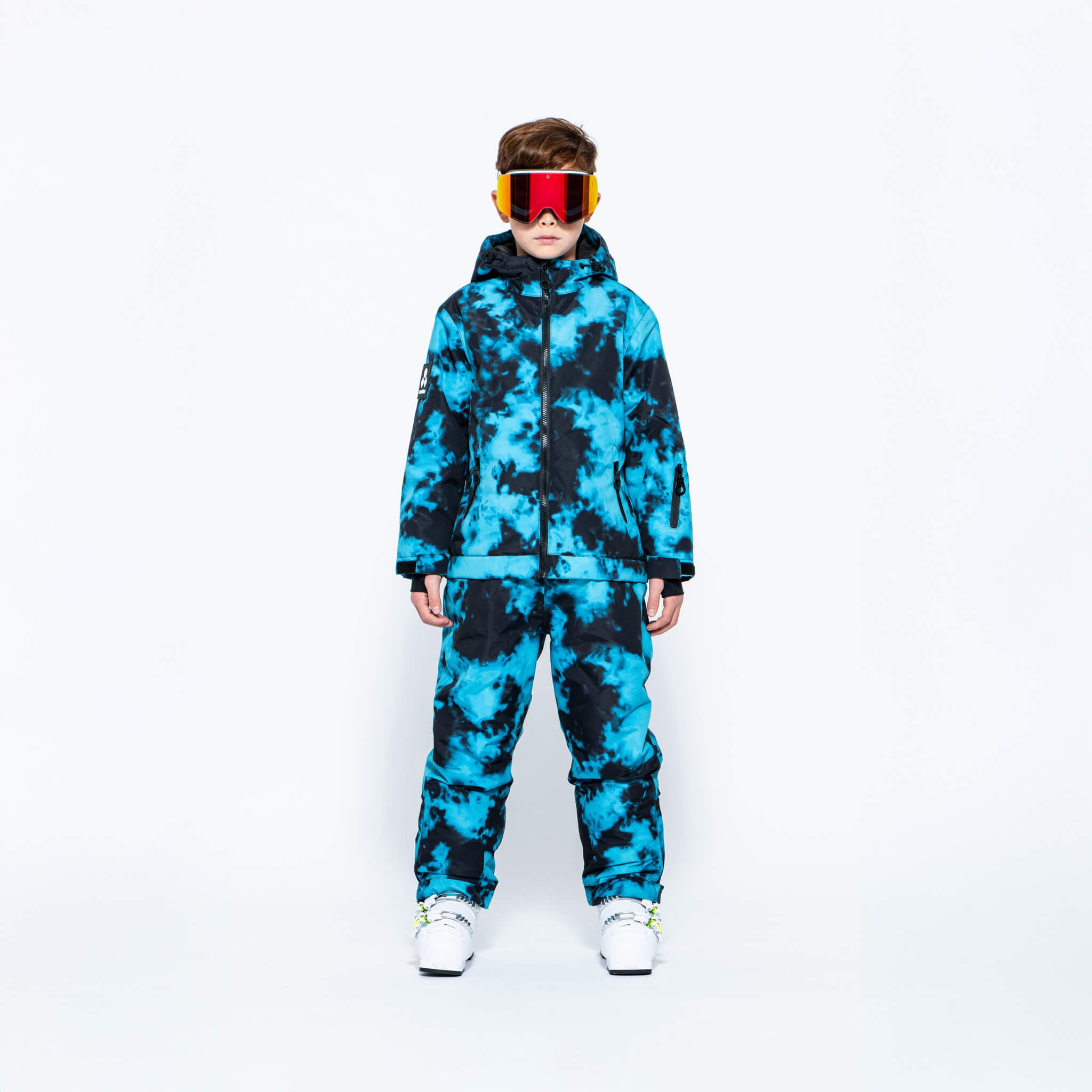 Kids 2-in-1 Snow Suit, Turquoise Tie Dye