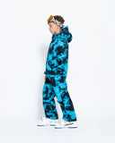 Kids 2-in-1 Snow Suit, Turquoise Tie Dye