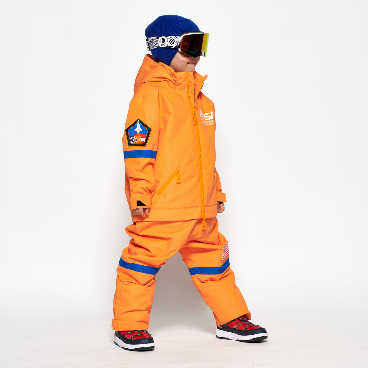 Kids 2-in-1 Snow Suit, Orange NASA