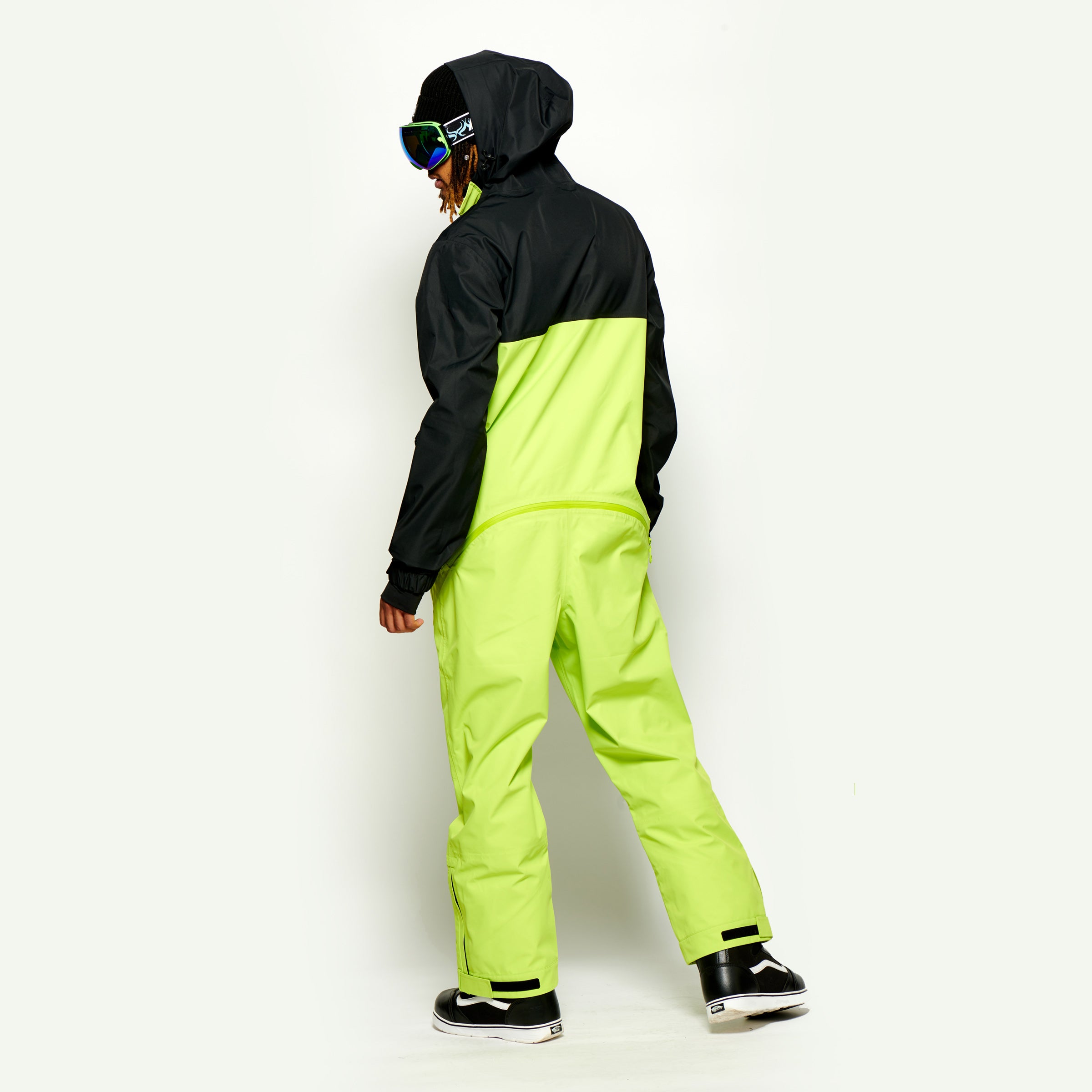 Men's Shell Snow Suit, Lime Green