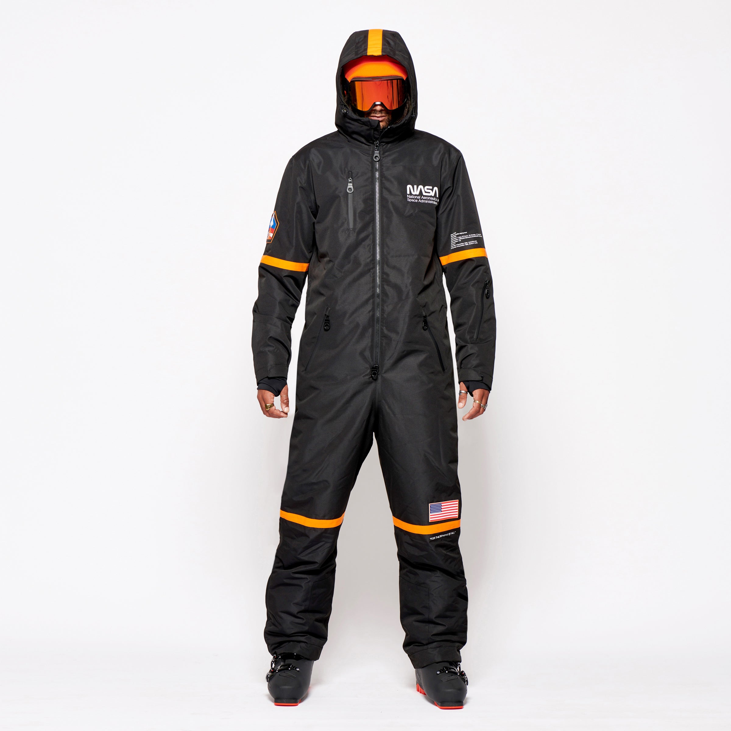 Men's Snow Suit, Black NASA