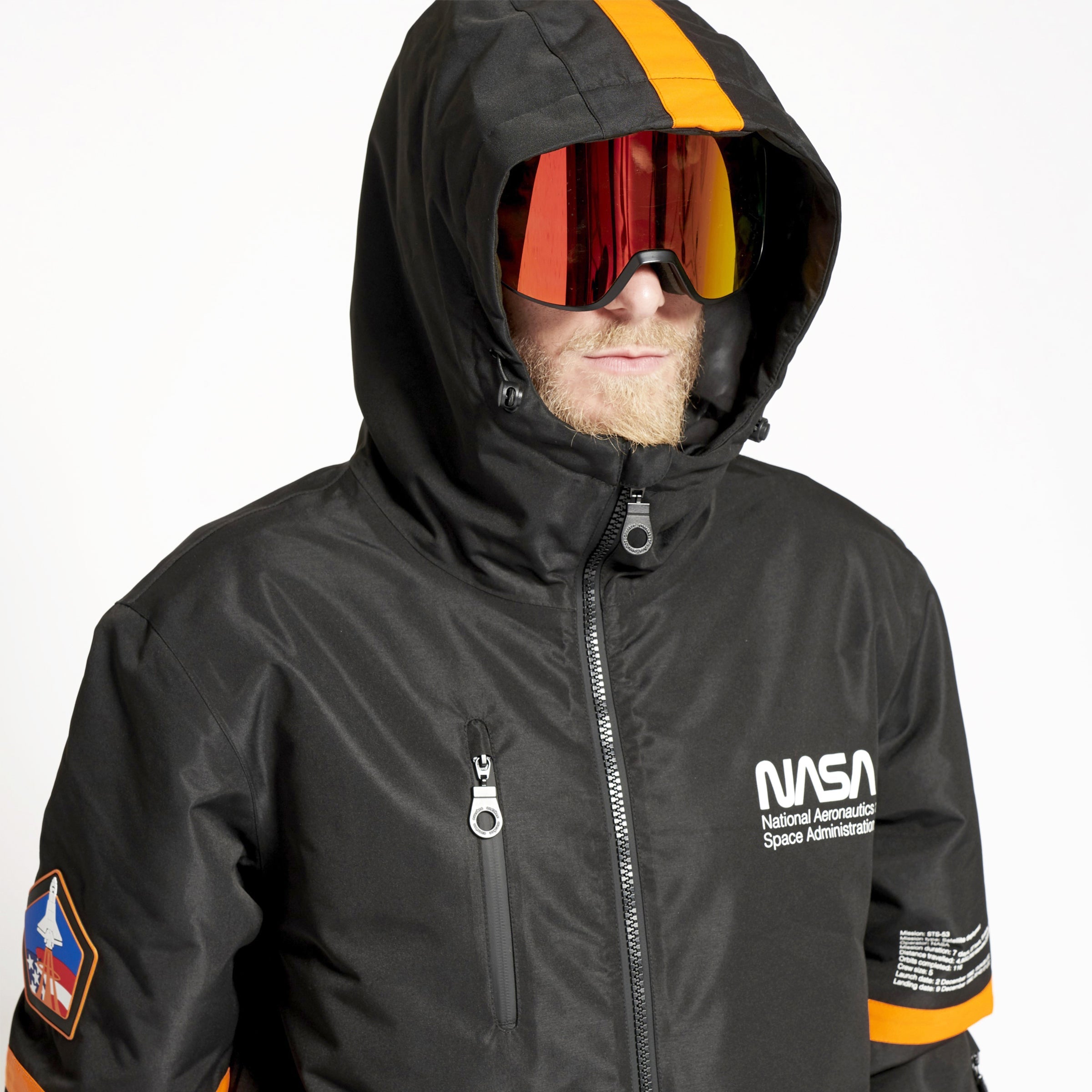 Men's Snow Suit, Black NASA