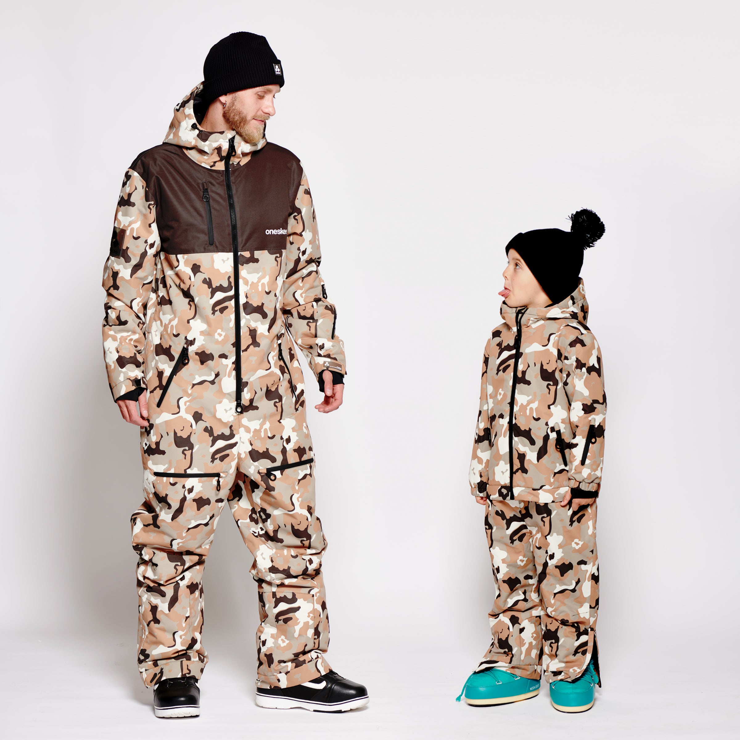 Kids 2-in-1 Snow Suit, Brown Camo