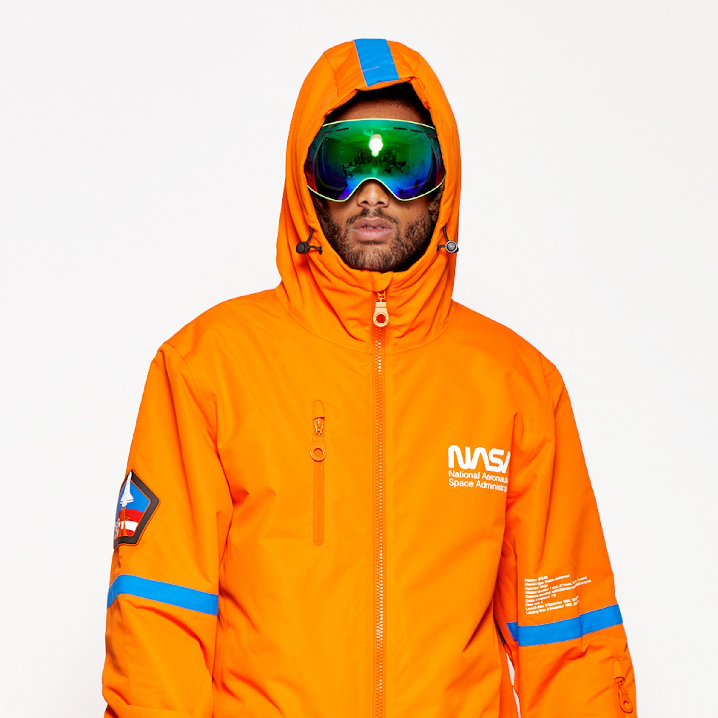 Men's Snow Suit, Orange NASA