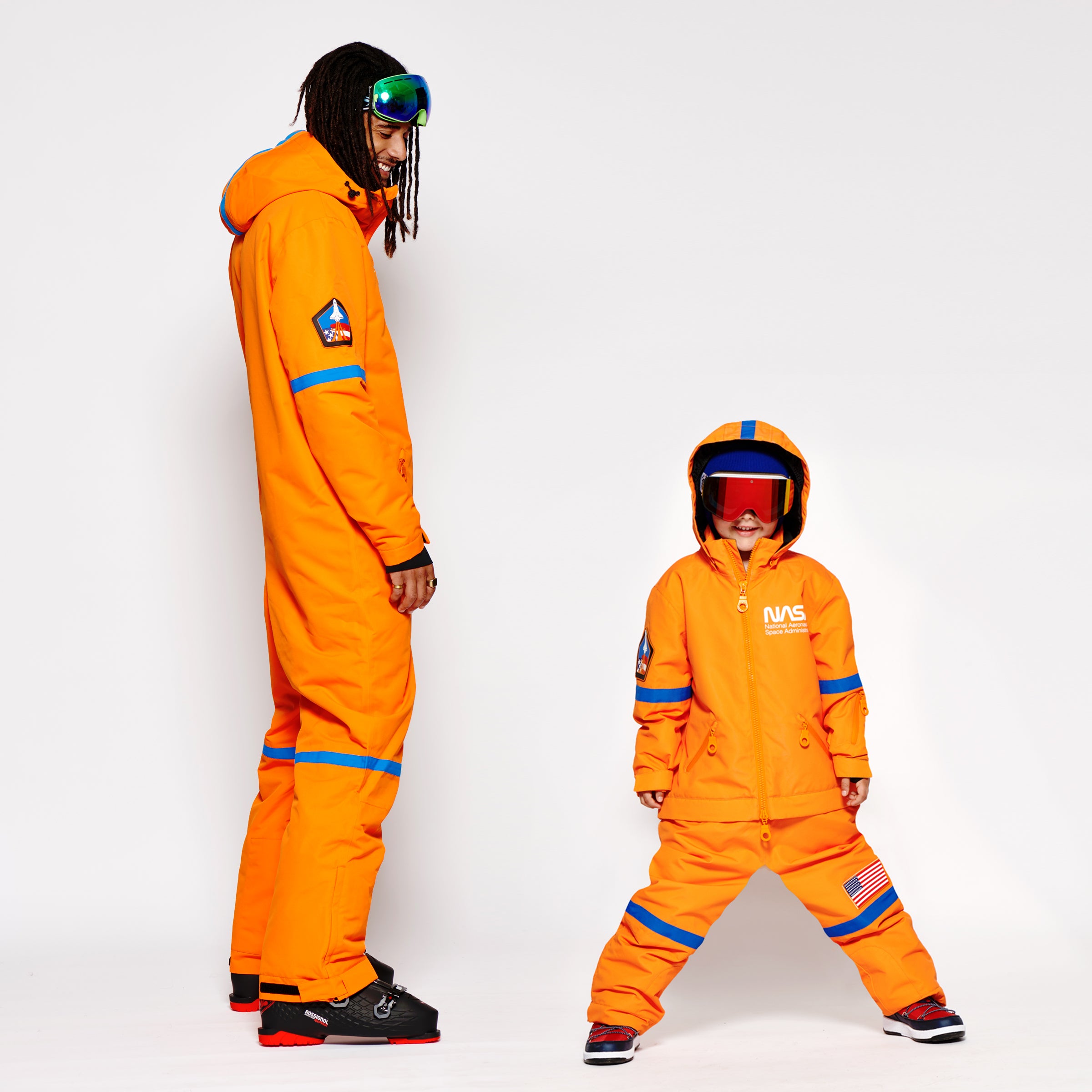 Kids 2-in-1 Snow Suit, Orange NASA