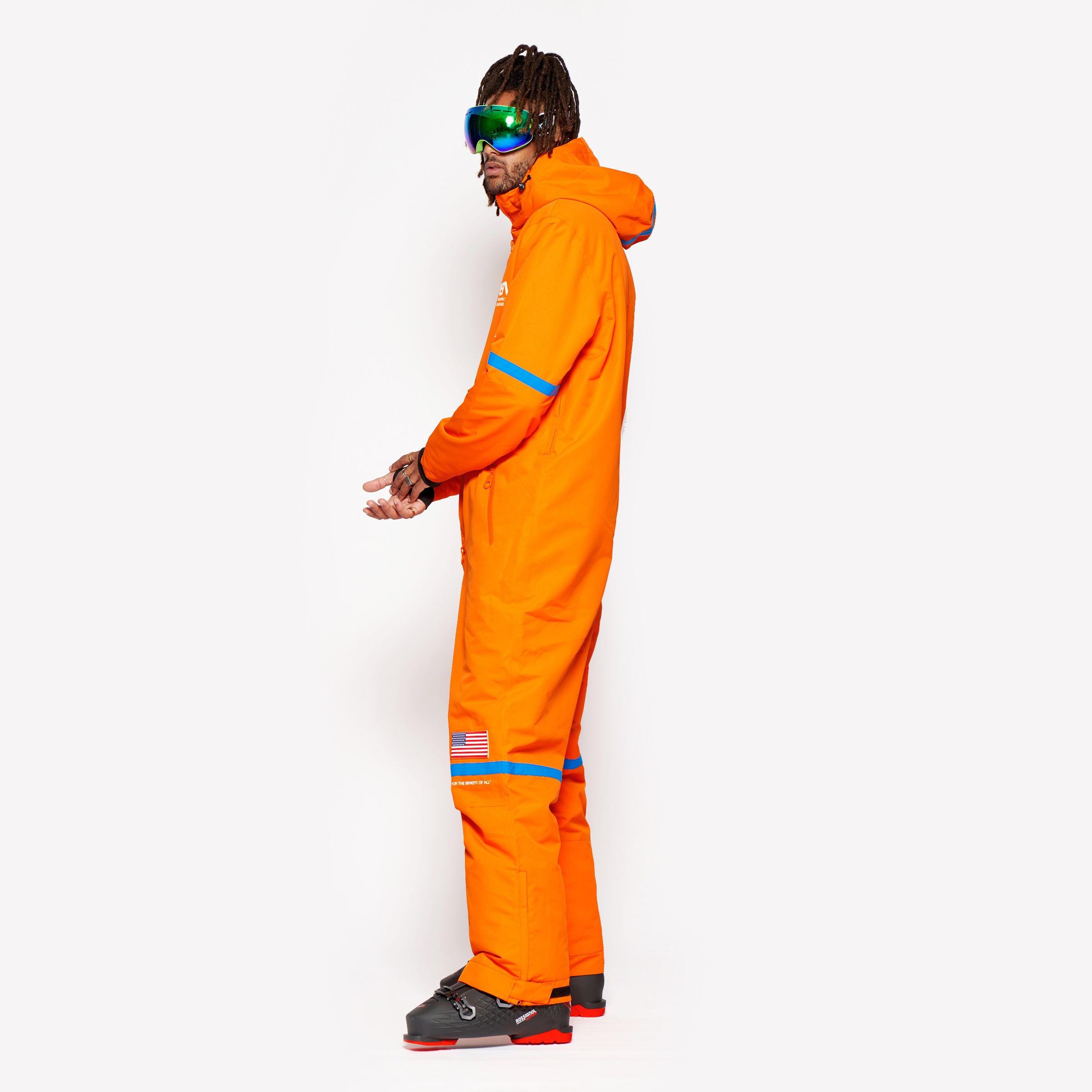 Men's Snow Suit, Orange NASA