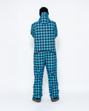 Men's Snow Suit, Blue Check