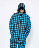 Men's Snow Suit, Blue Check