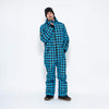 Men's Snow Suit, Blue Check