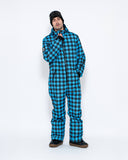 Men's Snow Suit, Blue Check