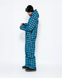 Men's Snow Suit, Blue Check
