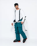 Men's Snow Suit, Green & White