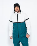 Men's Snow Suit, Green & White