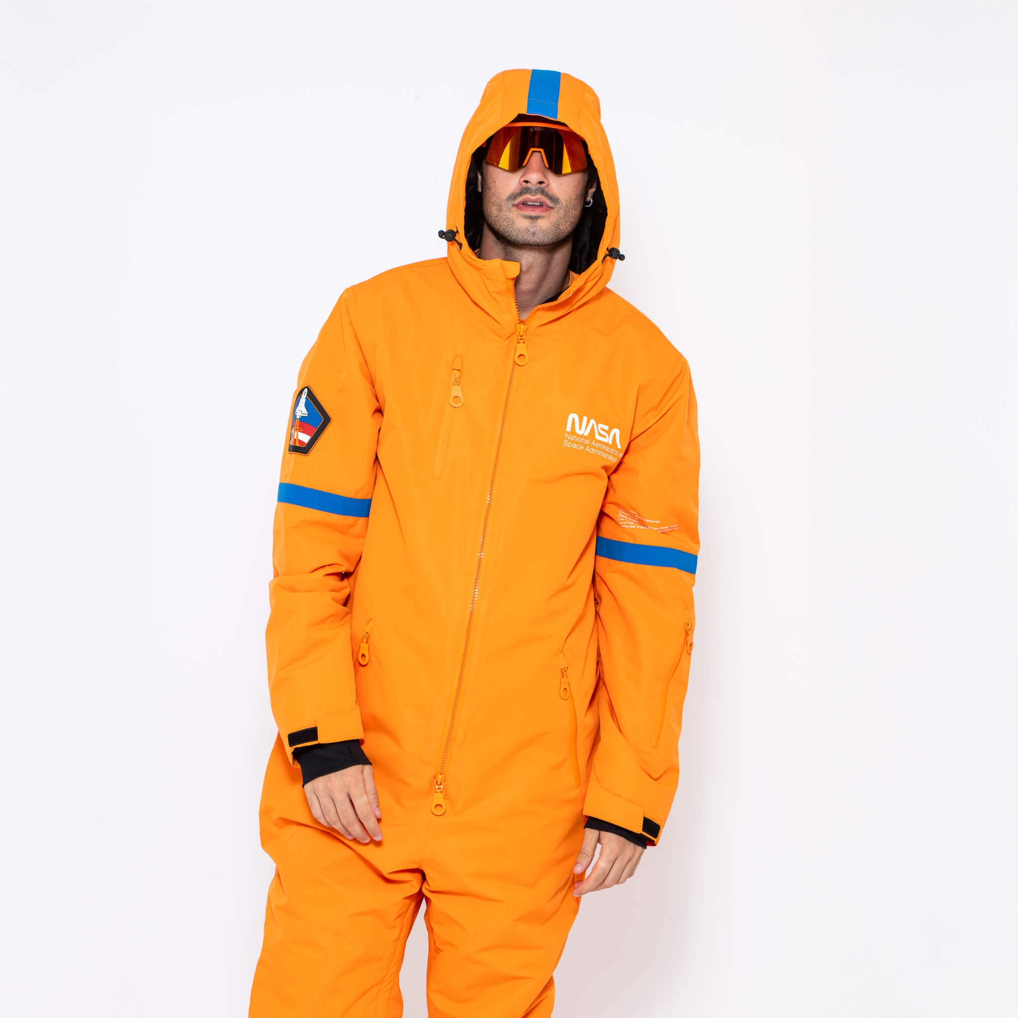 Men's Snow Suit, Orange NASA