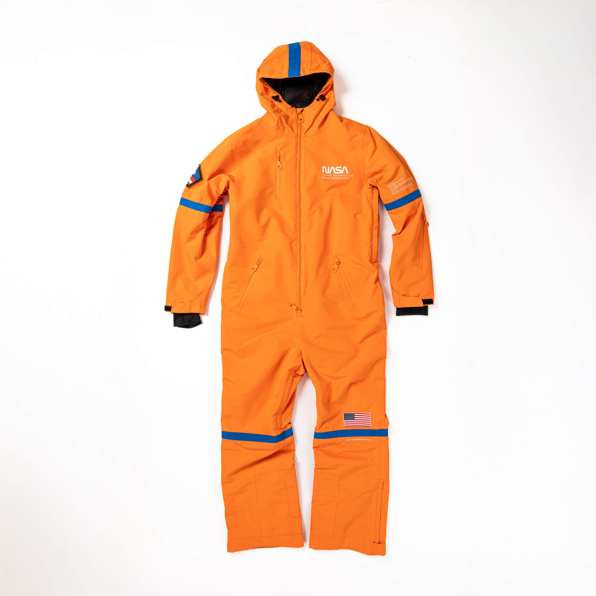 NASAオレンジスキーウェア Men's Snow Suit, Orange NASA