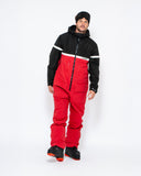 Men's Snow Suit, Red & Black