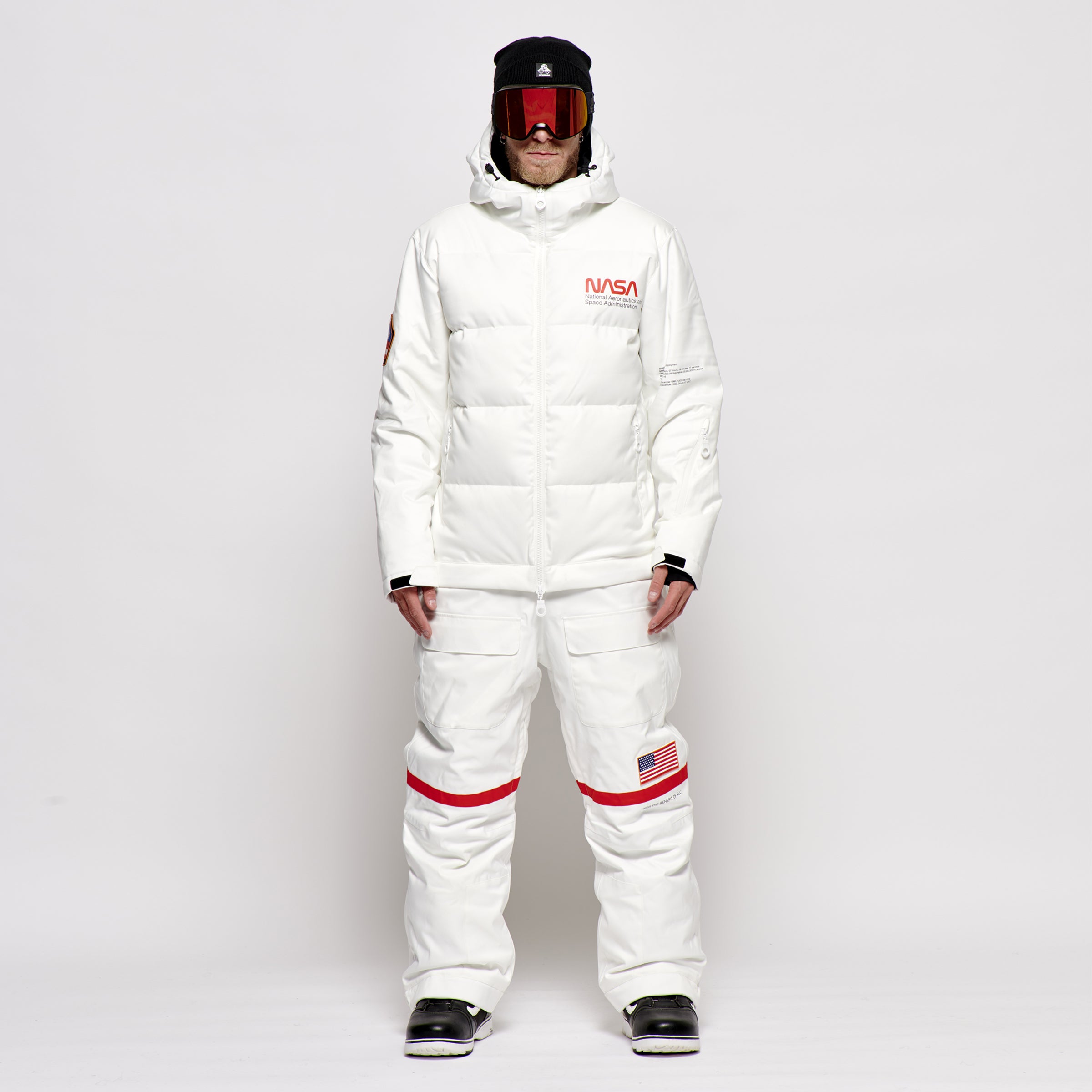 Men's 2-in-1 Snow Suit, White NASA