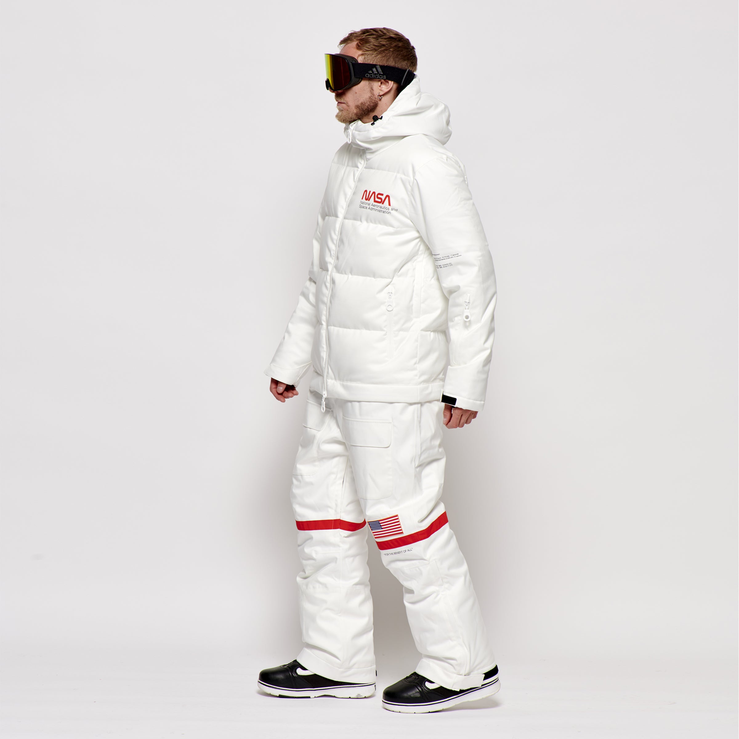 Men's 2-in-1 Snow Suit, White NASA
